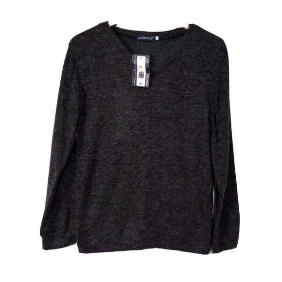 AOWOFS Juniors V Neck Shirt Long Sleeve Shirt Size 2XL Lightweight NWT - Picture 1 of 8